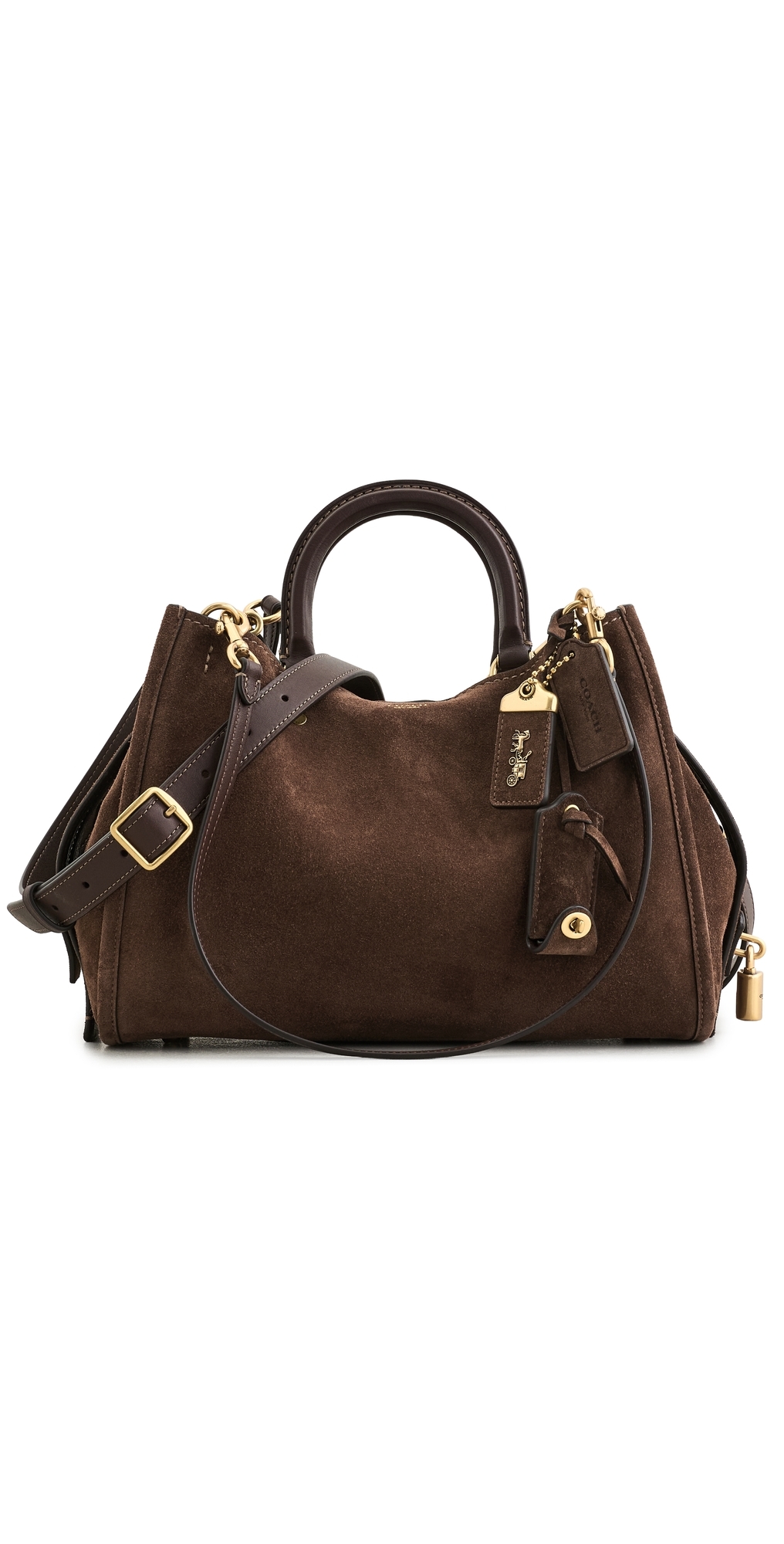 Suede Rogue Shoulder Bag Dark Chocolate One Size