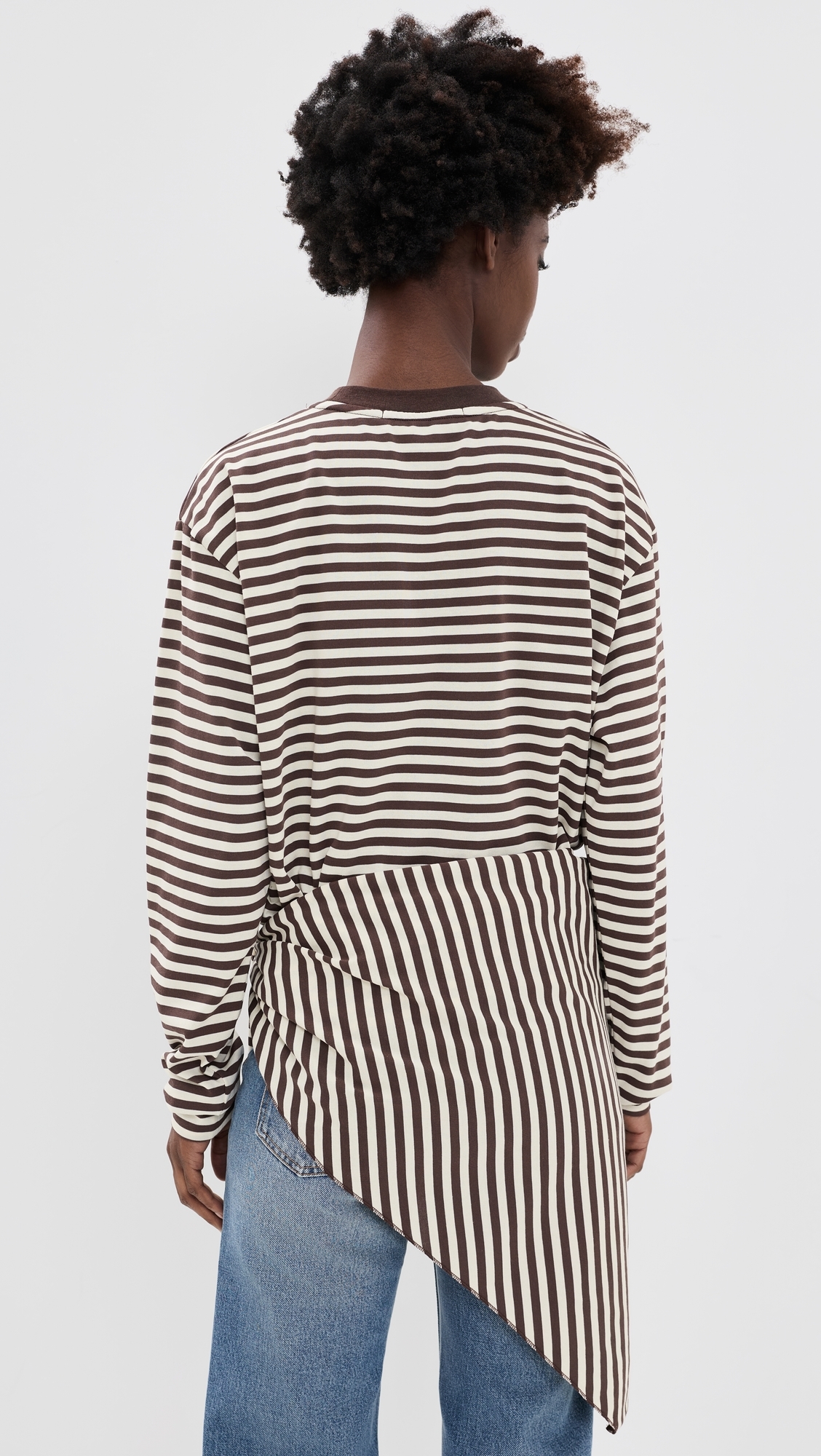 Olsen Long Sleeve Tee DARK CHOCOLATE STRIPE