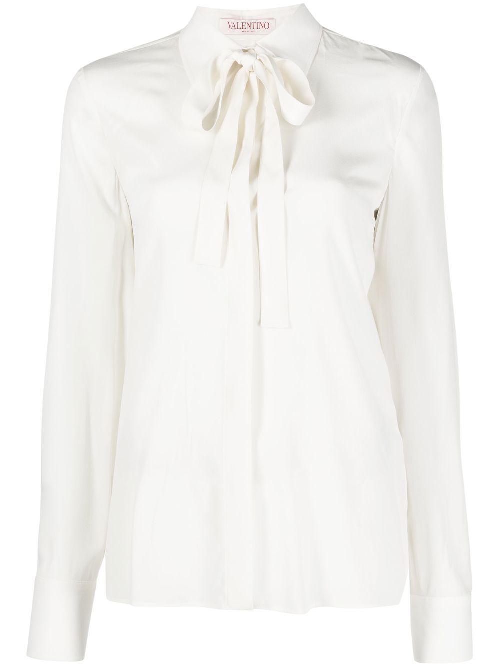 Valentino Garavani pussy-bow blouse - Neutrals