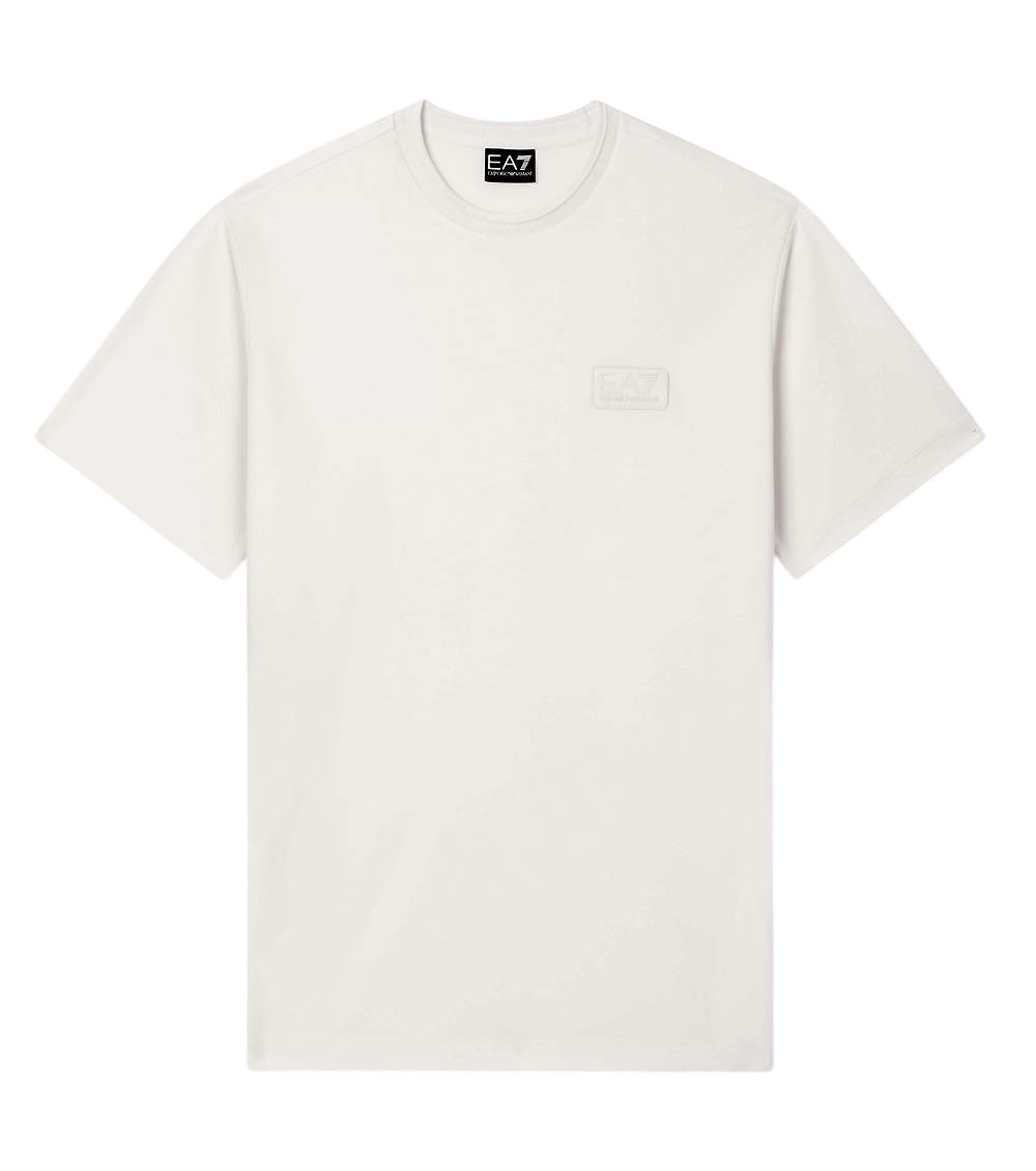 Natural Solid Crew Neck T-Shirt