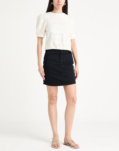 Woman Top Ivory Size 0 Cotton, Elastane