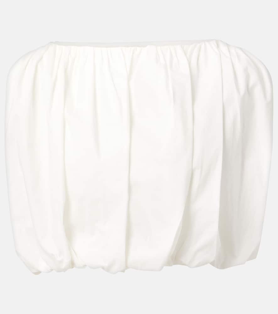 Inamorata cotton-blend crop top