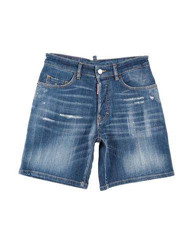 Dsquared2 Kid Boy Denim shorts Blue Size 14 Cotton, Elastane