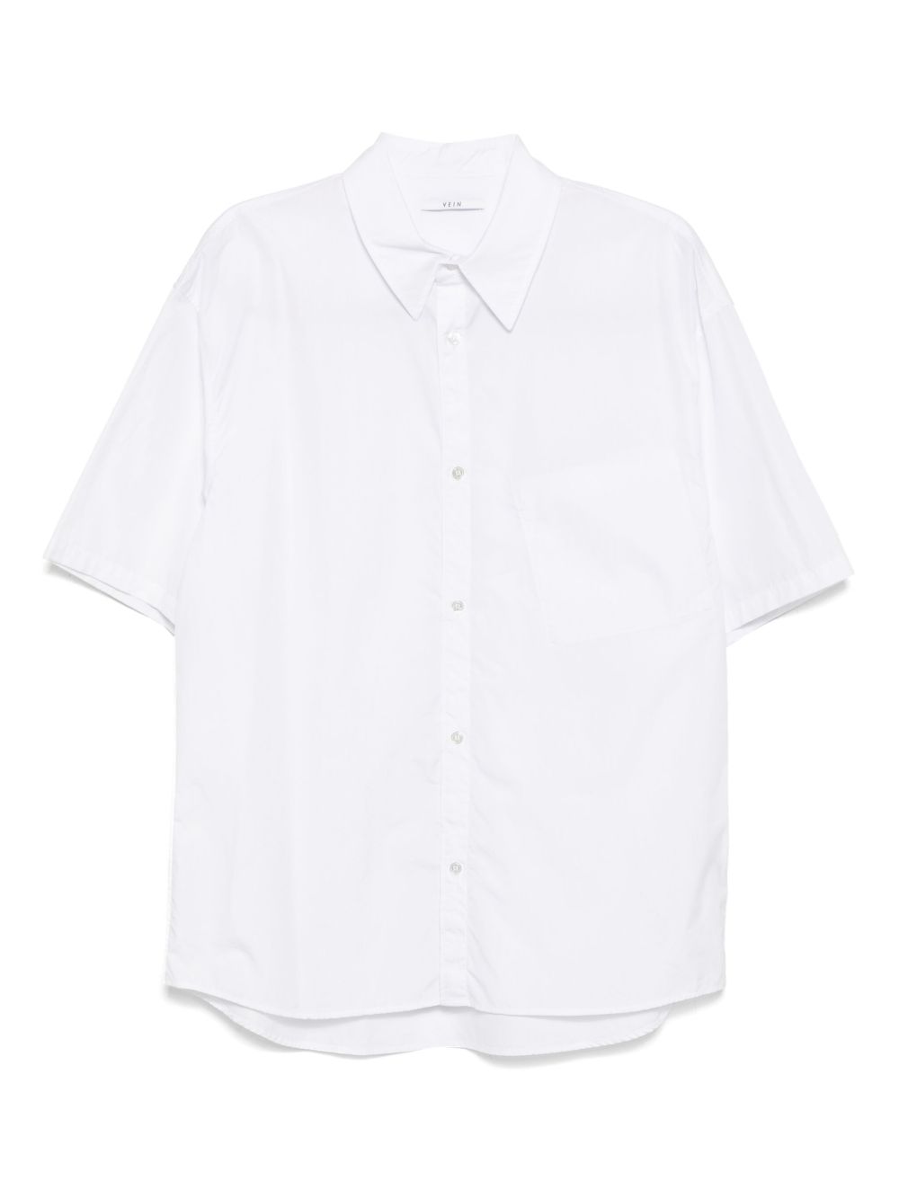 Attachment cotton shirt - White