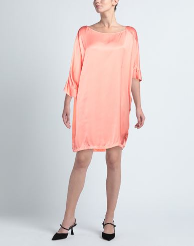 Rossopuro Woman Mini dress Coral Size L Viscose