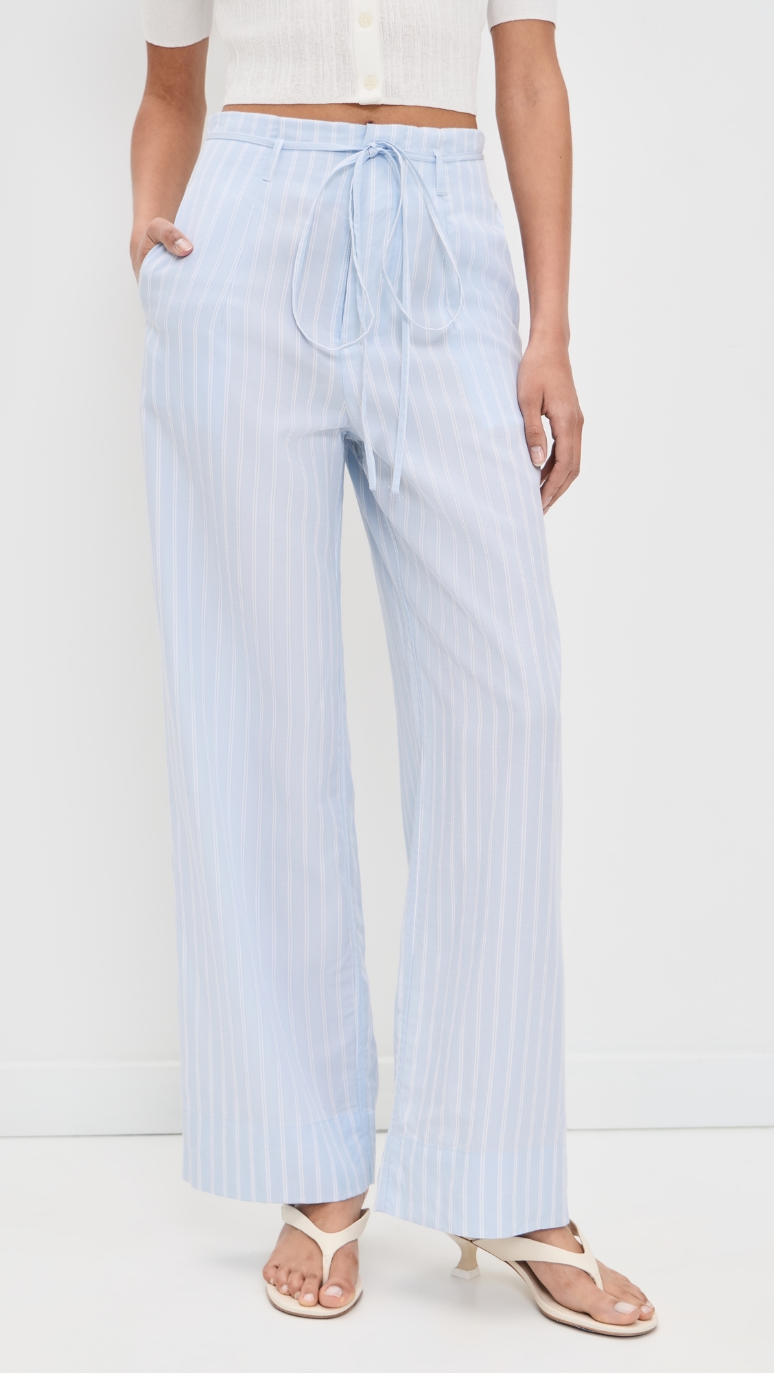Paperbag Trousers Light Sky
