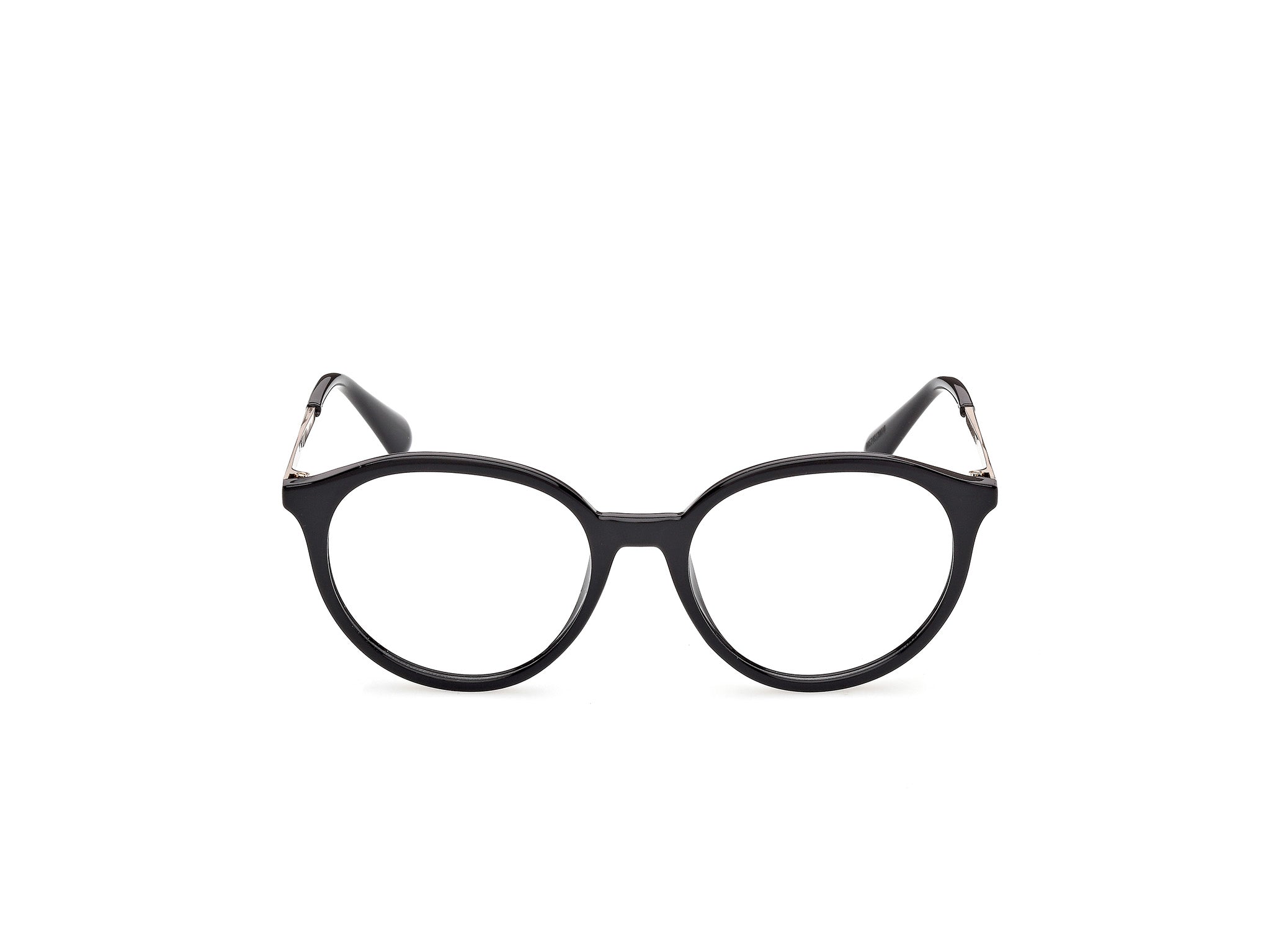 MAX&Co Mujer MAX&Co MO5198 001 Monturas ópticas Inyectado Negro Redonda Norma