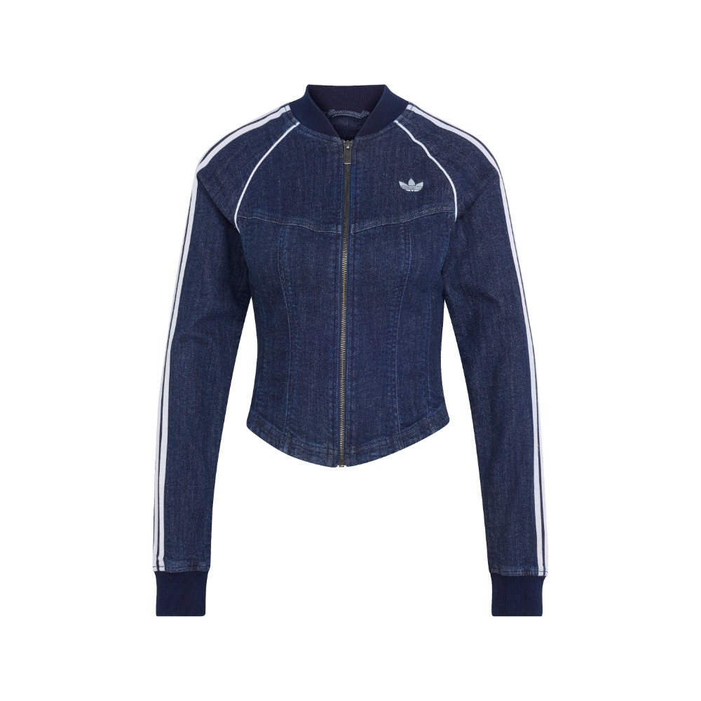 Superstar Denim Corset Track Top