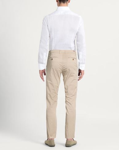 Man Pants Beige Size 36 Cotton, Elastane