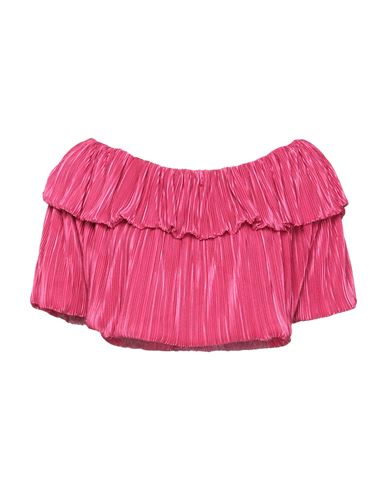 Woman Top Fuchsia Size M Polyester, Elastane