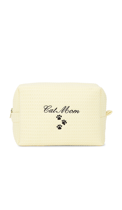 Abbode POCHETTE GAUFRÉE CAT MOM CAT MOM WAFFLE POUCH en Yellow