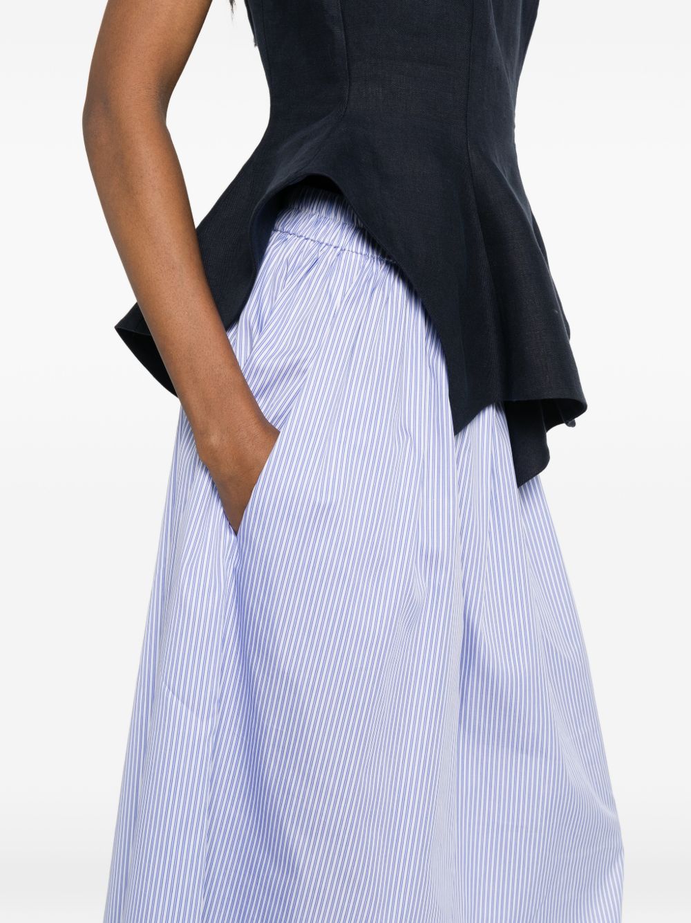Archivio '67 Striped Cotton Skirt