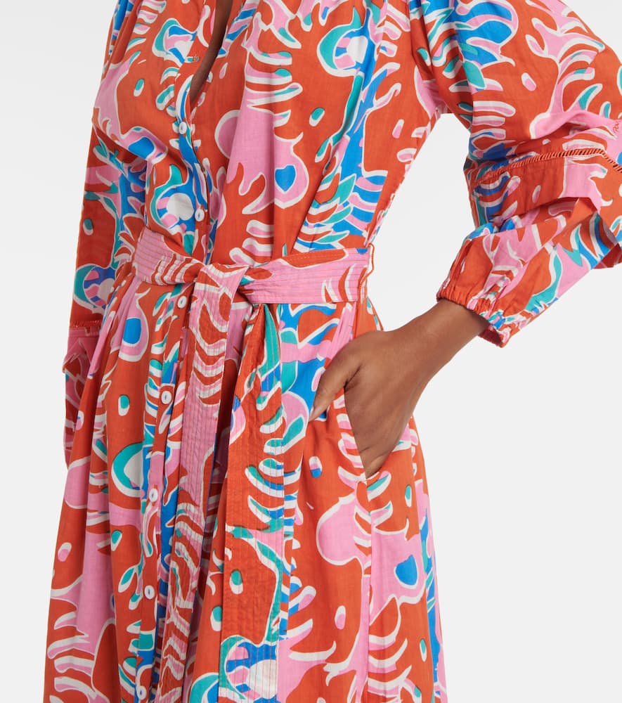 Cathy printed cotton shirt dress