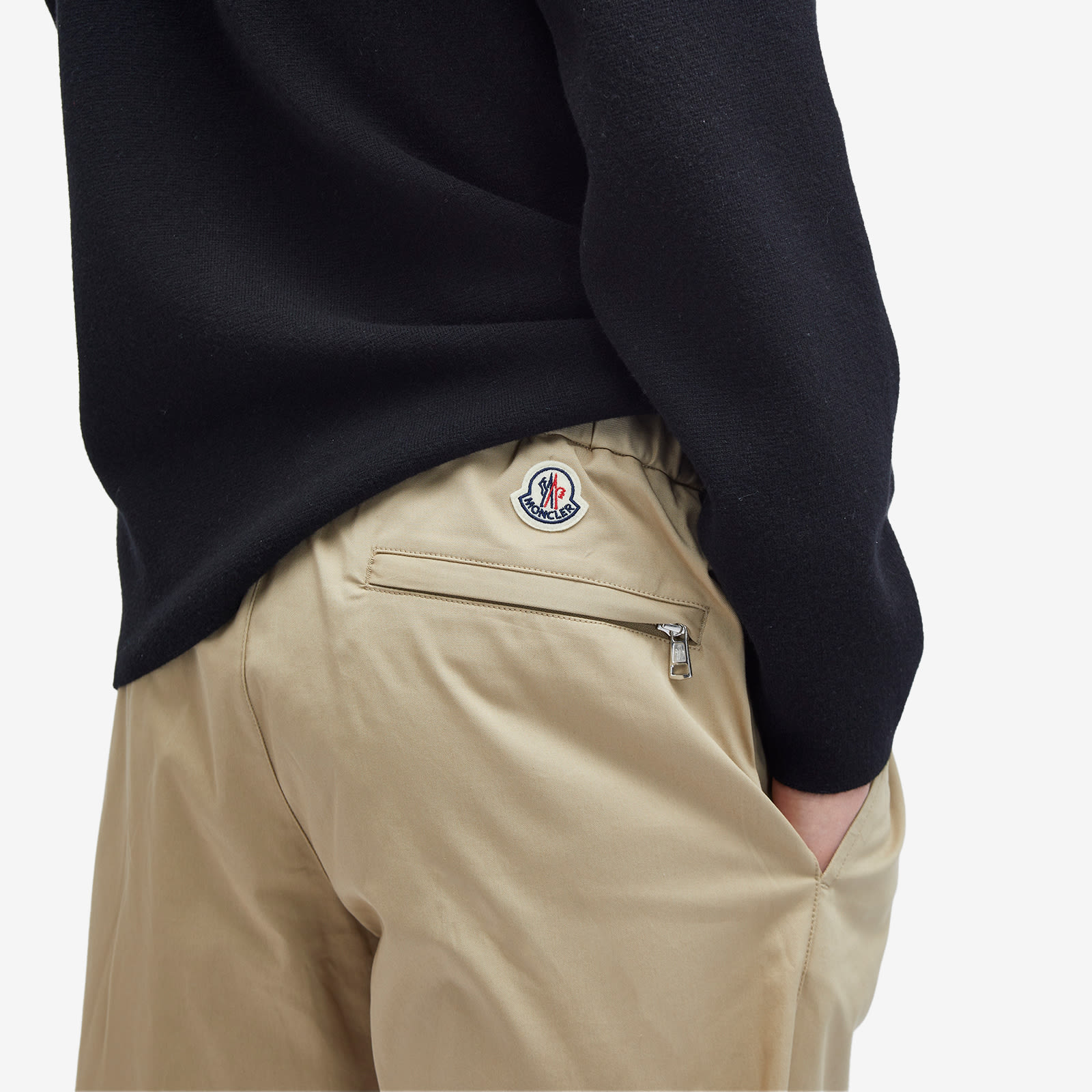 Men's Gabardine Tapered Trouser in Beige