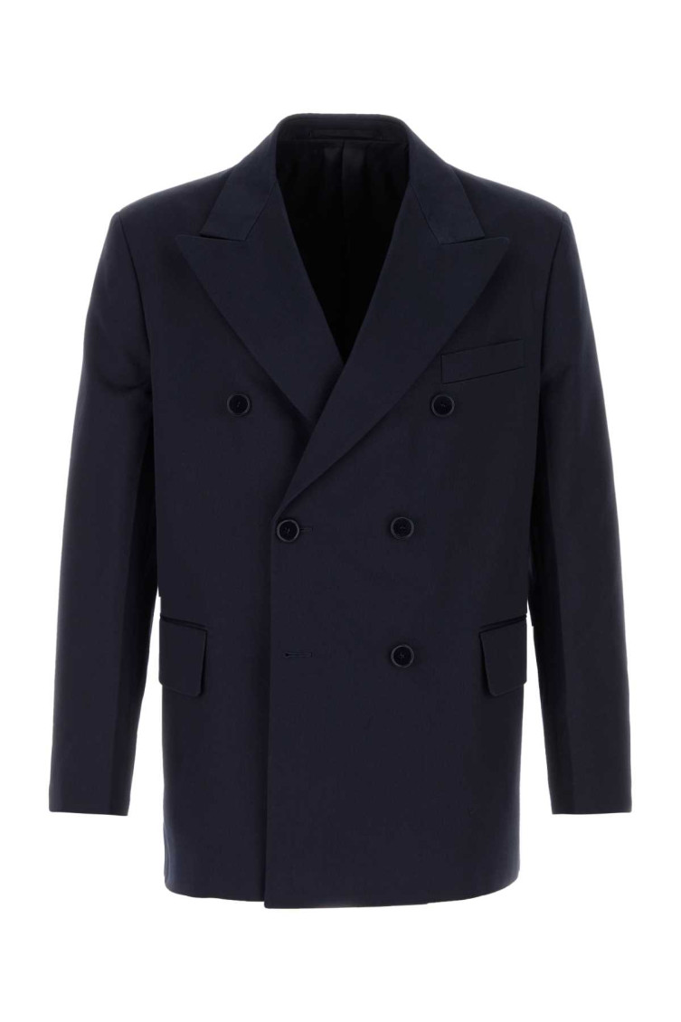 Prada - cotton blazer double breasted notched lape
