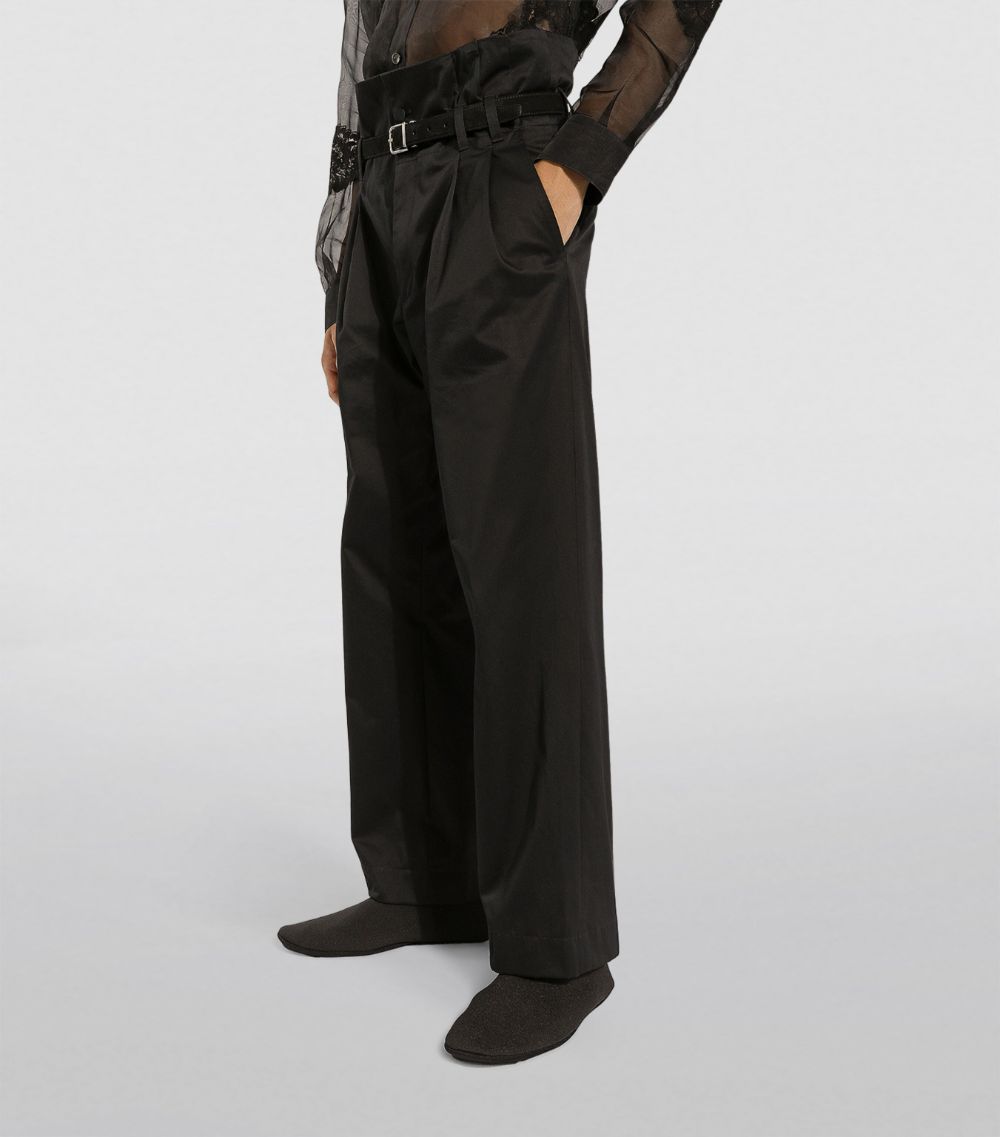 High-Waist Tailored Trousers