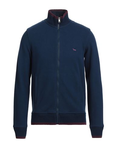 Man Sweatshirt Midnight blue Size M Cotton, Polyester