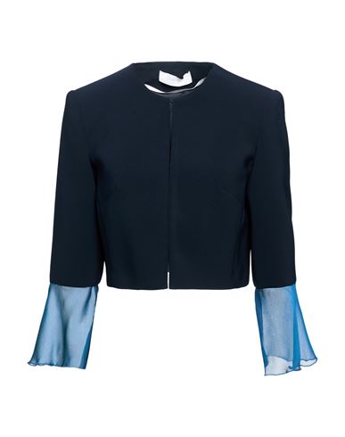 Woman Jacket Midnight blue Size 8 Polyester, Elastane