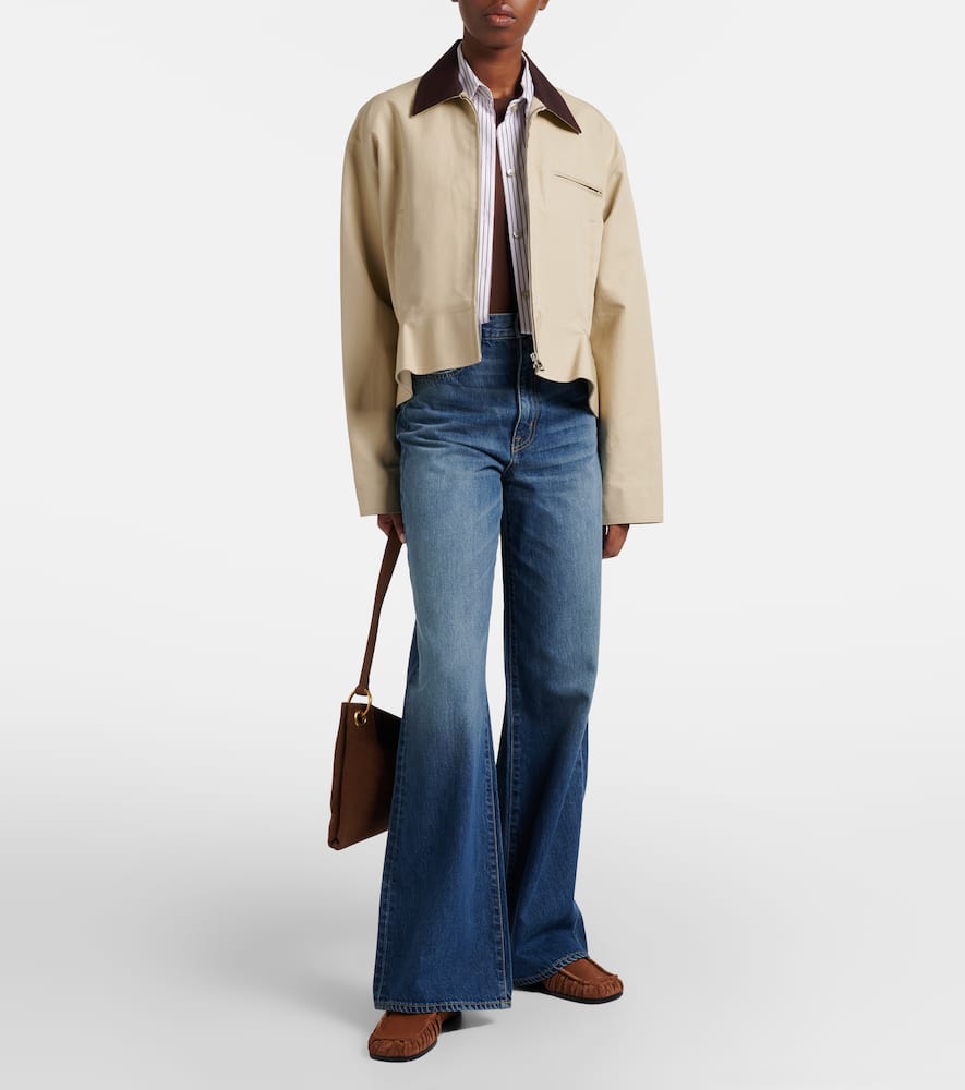 Eva faded wide-leg jeans