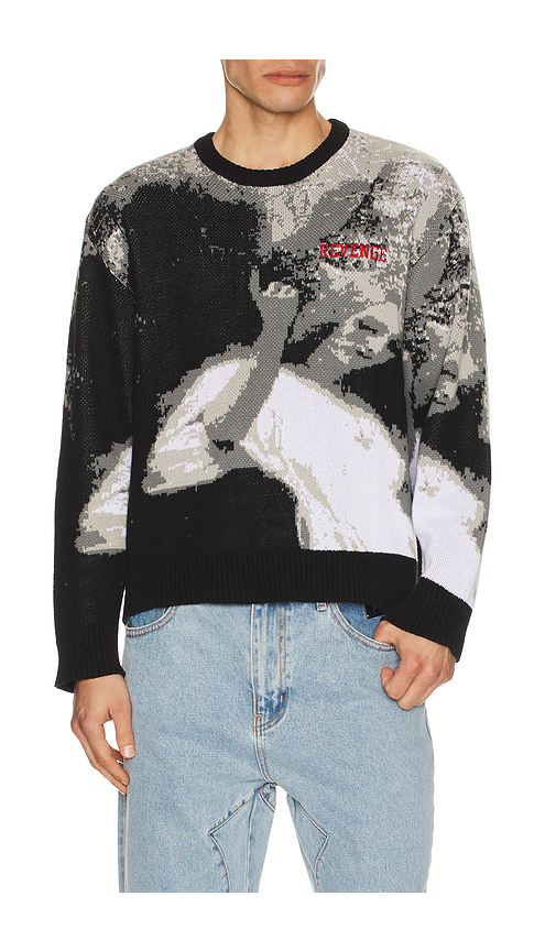 Revenge Forest Knit Sweater in Black. L. Also in M, S, XL/1X