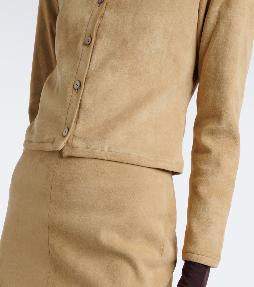 Astrid suede cardigan