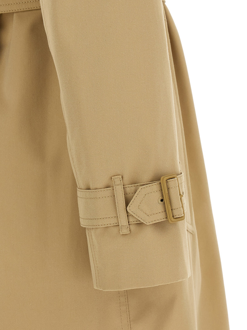 Burberry - sandridge trench coat belted waist storm flap
