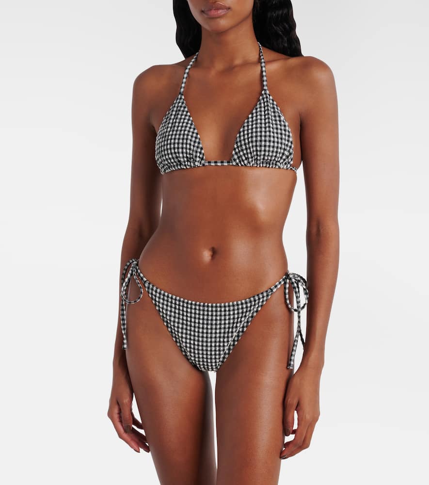 Sabrina gingham seersucker bikini