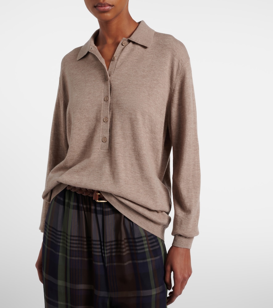 Tala wool-blend polo sweater