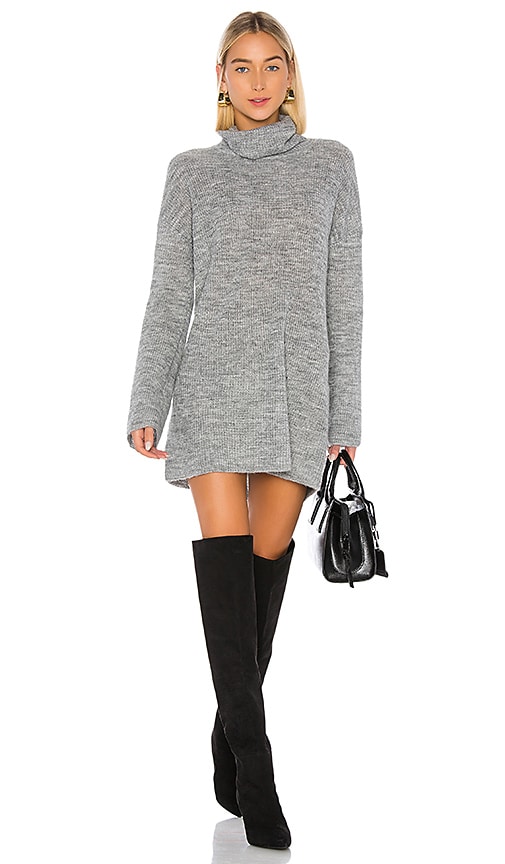L'Academie Sable Sweater Dress in Black. - L also in