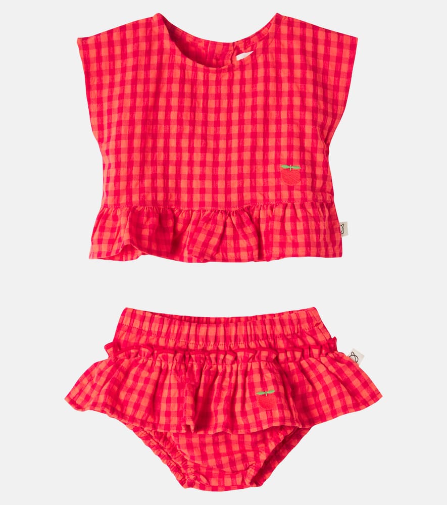 Baby Lua top and Coral bloomers set