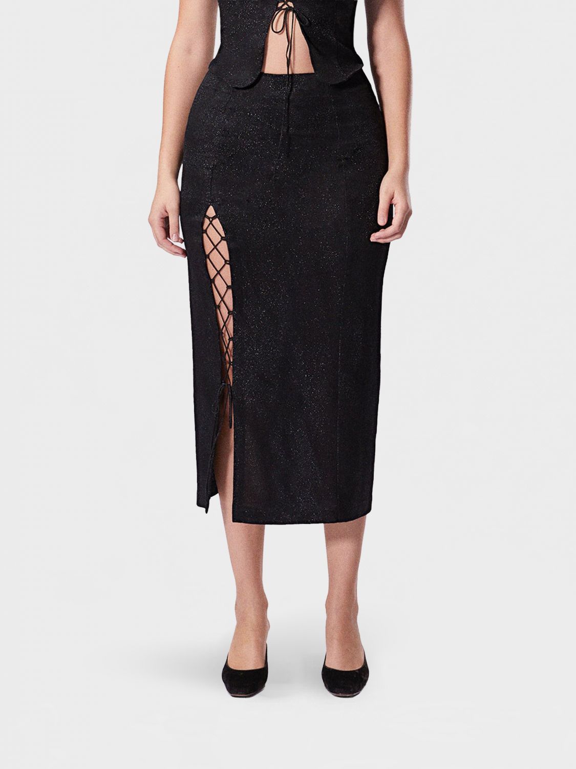 Skirt Woman color Black