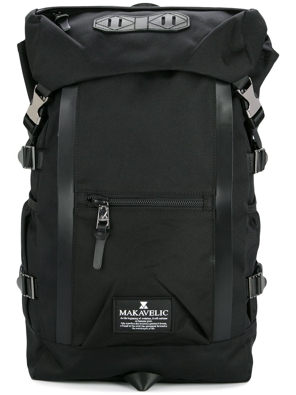 Double line backpack - Black