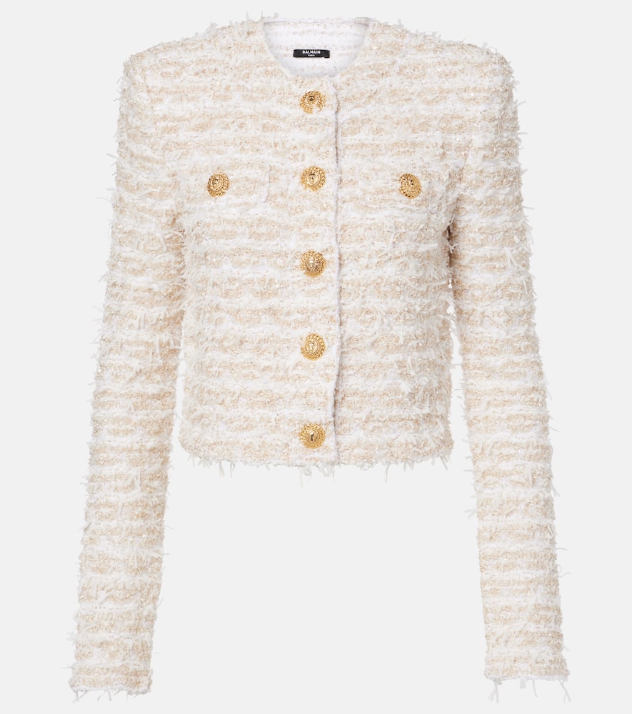 Cropped tweed jacket