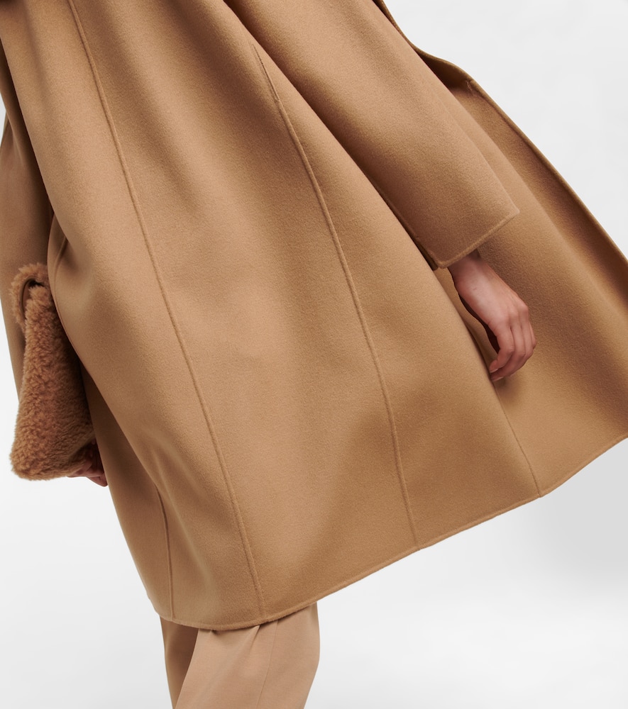 Messi belted virgin-wool coat
