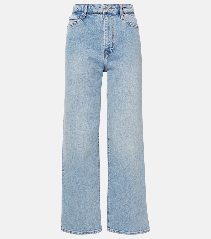 The Wide high-rise wide-leg jeans