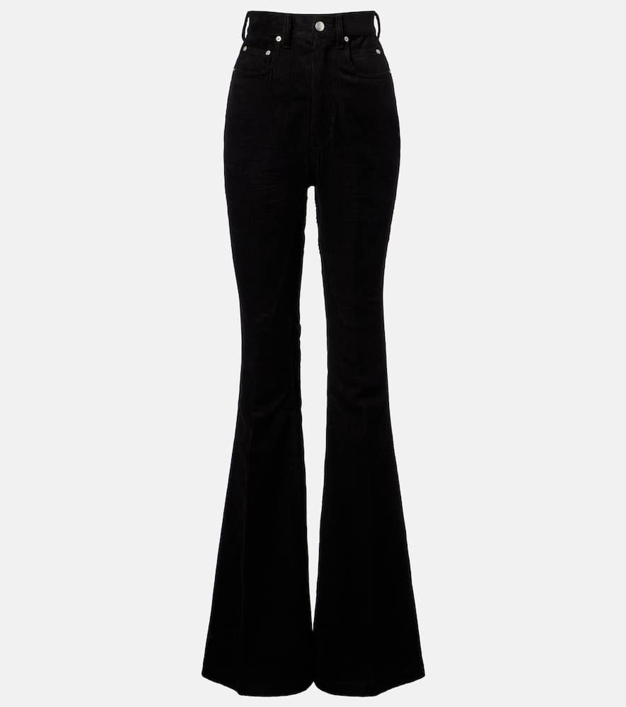 Bolan cotton and linen corduroy flared pants