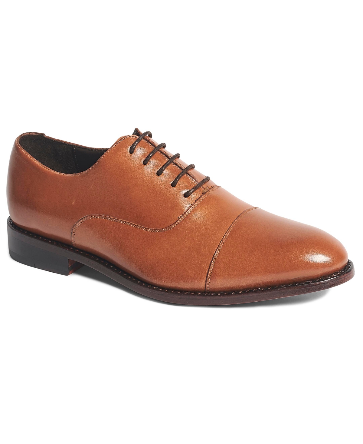Men's Clinton Cap-Toe Leather Oxfords - Walnut