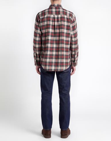 Man Shirt Red Size M Cotton