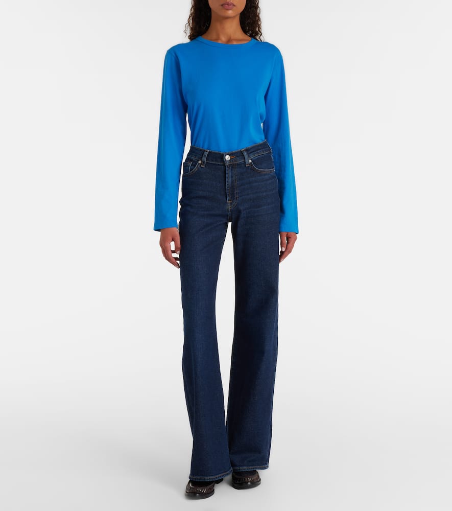 Lotta high-rise wide-leg jeans