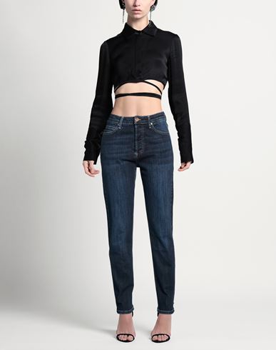 N8 Woman Jeans Blue Size S Cotton, Elastane