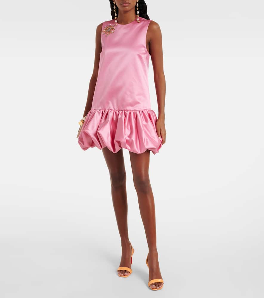Alémais Neptuna embellished satin minidress