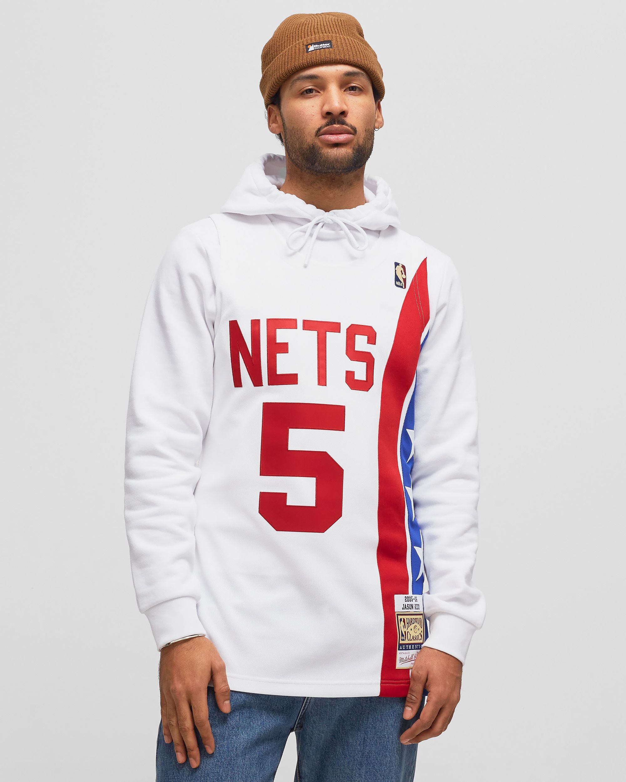NBA Authentic Jersey New Jersey Nets Alternate 2005-06 Jason Kidd #5 white male Jerseys now available at BSTN