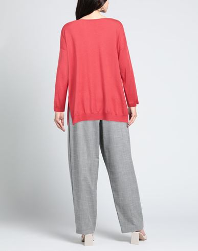 Snobby Sheep Woman Sweater Tomato red Size 8 Silk, Cashmere