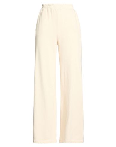 Woman Pants Cream Size S Cotton