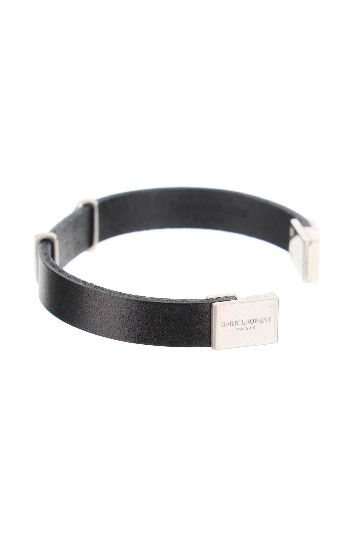 Leather bracelet ysl