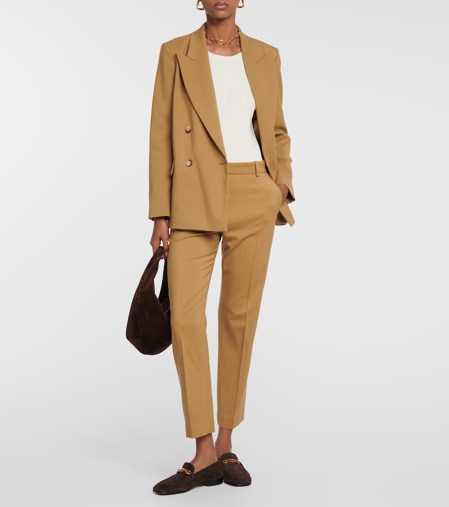 Eliston wool gabardine straight pants