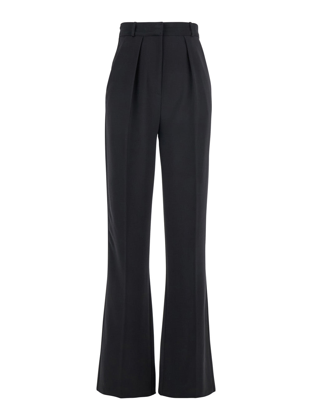 Pleated Trousers — Black