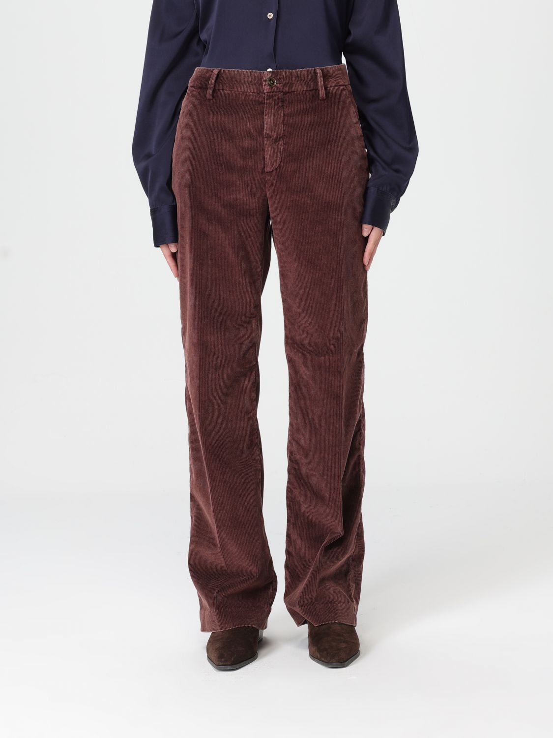 Pants Woman color Brown