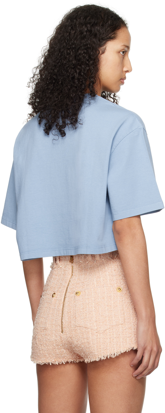 Balmain Blue Western T-Shirt