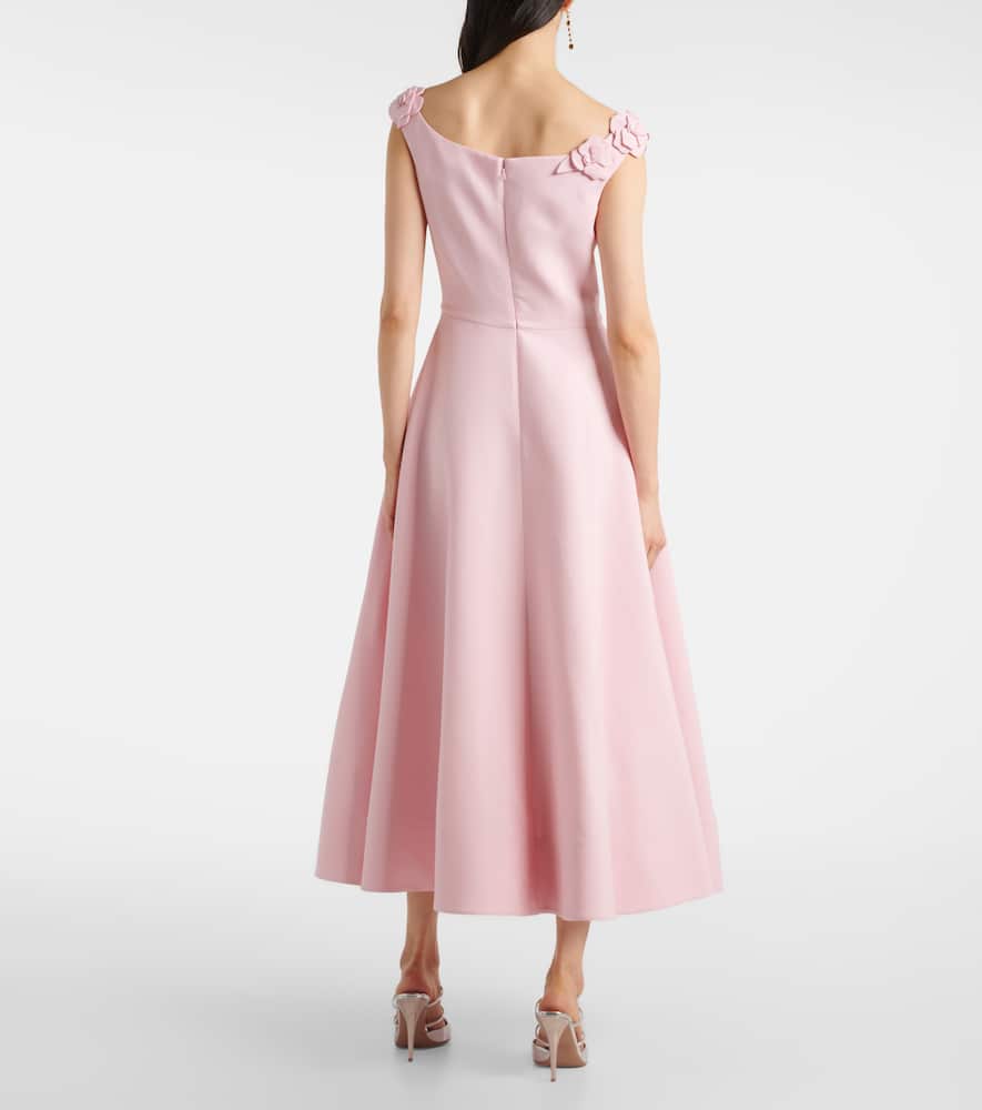 Crepe Couture floral midi dress
